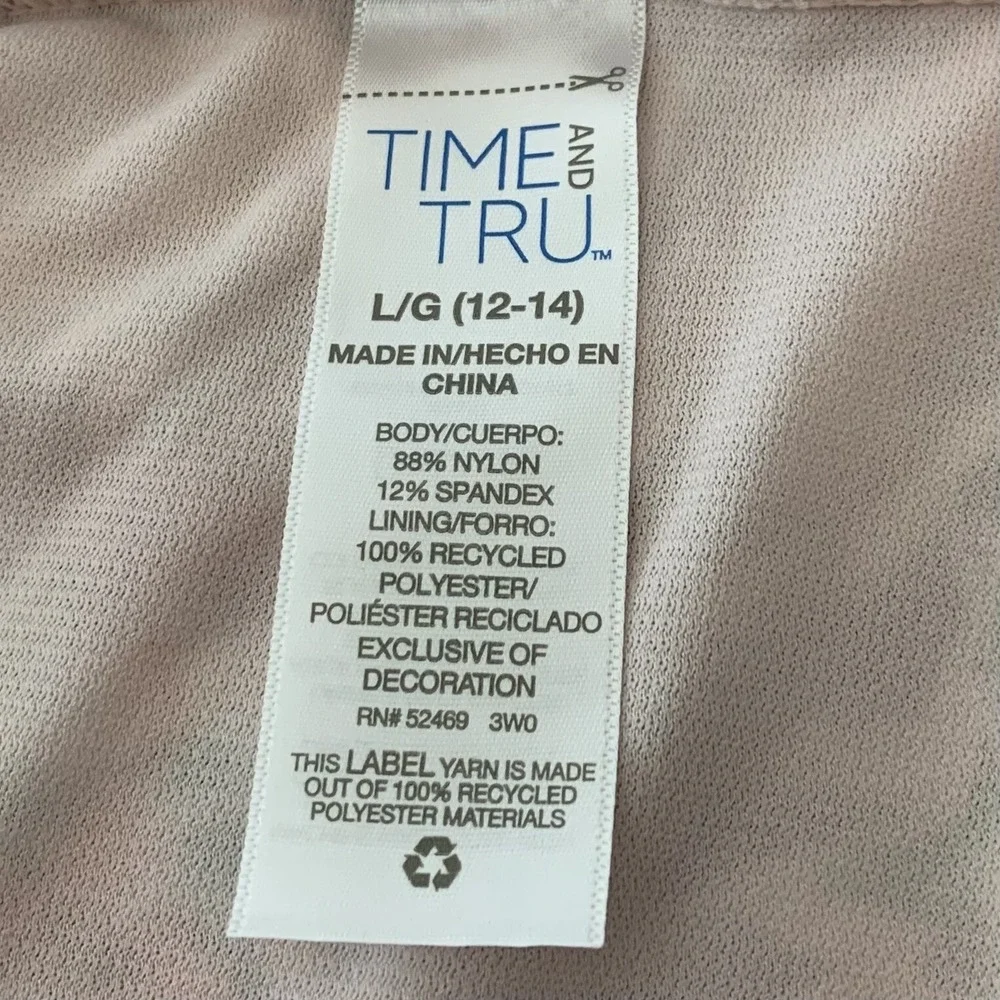 Time and Tru Womens Plus Mid Rise Bottom Swimsuit XL 16-18 New with Tags Hipster